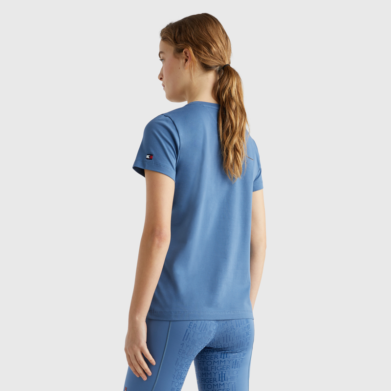 Tommy Hilfiger Women's Rhinestone T-Shirt - Blue Coast-3